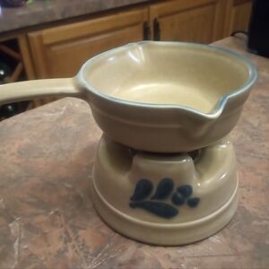 Vintage Pfaltzgraff Butter Warming Dish Set. New Unused Condition.